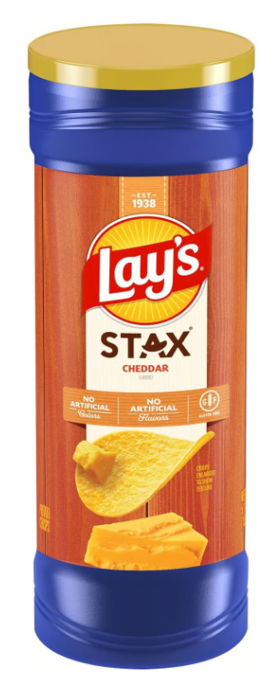 Lay's Stax Cheddar Flavored Potato Crisps (5.5 oz) - expired Apr 21 2026