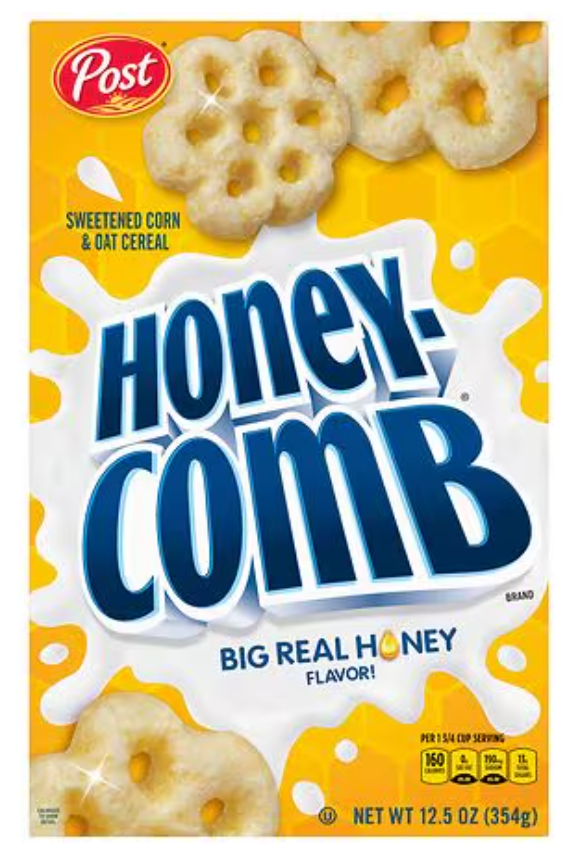 Honey-Comb Cereal, 12.5 oz - expired June 08 2026