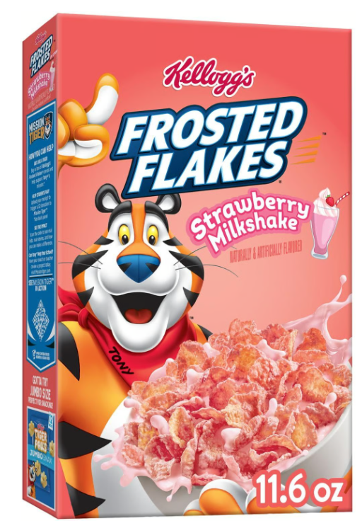 Frosted Flakes Strawberry Milkshake Breakfast Cereal (11.6 oz) - expired Apr 10 2026