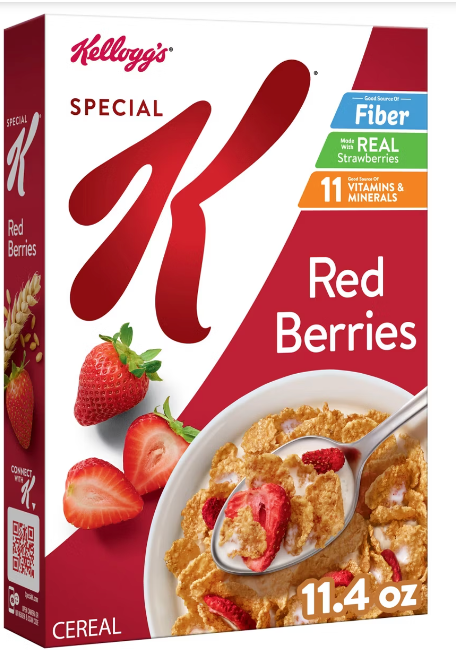 Kellogg's Special K Red Berries Cereal - 11.4oz: Low Fat, Whole Grain - expired Feb 02 2026
