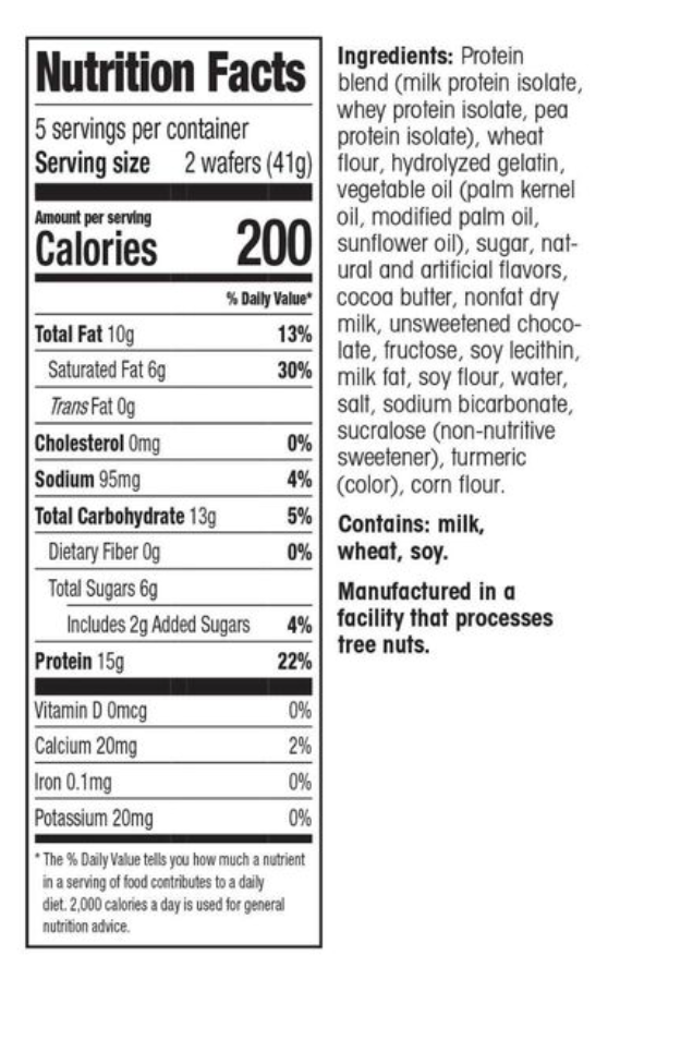 Wonderslim - Protein Wafer Snack Bars, Lemon (5ct)