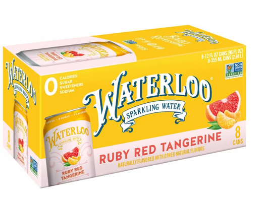Waterloo Ruby Red Tangerine Sparkling Water - 8pk/12 fl oz Cans