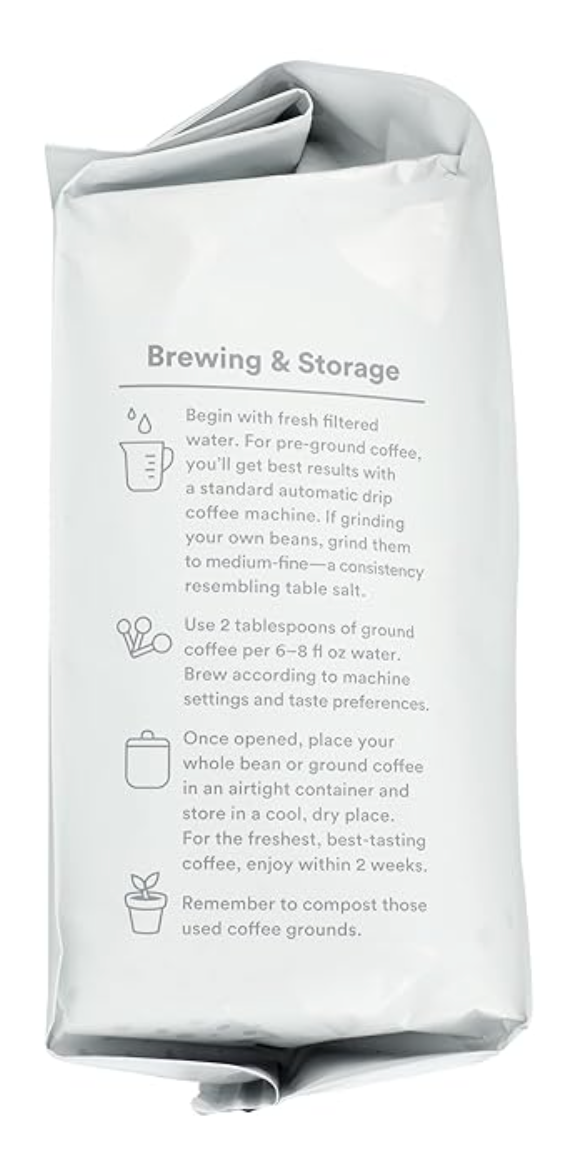 365 by Whole Foods Market, Pleasant Morning Buzz Ground Coffee, Medium-Dark Roast, 24 Ounce - Expires 8/10/2025