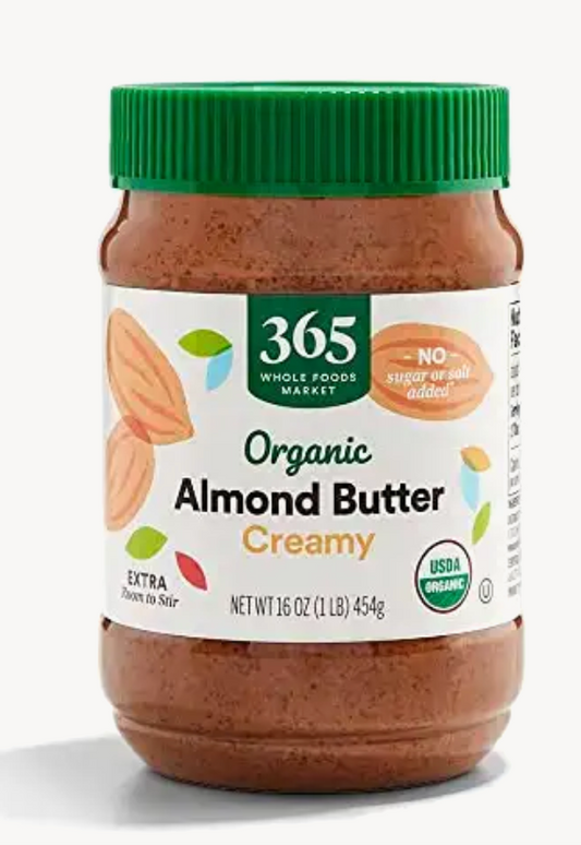 365 by Whole Foods Market, Organic Creamy Almond Butter, 16 Ounce