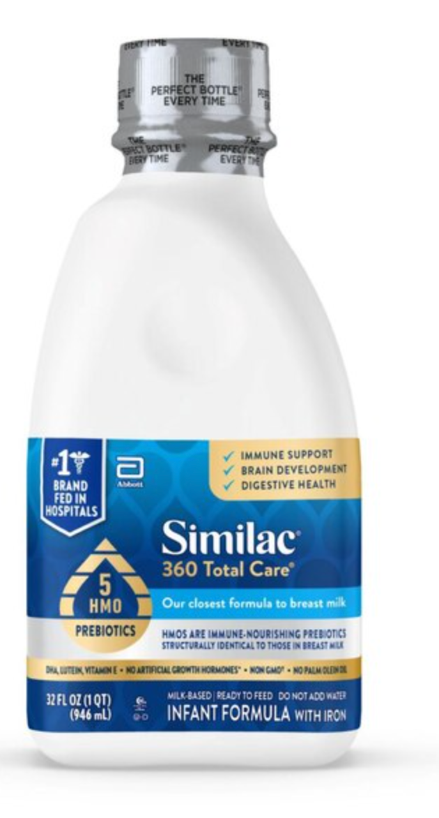 Similac 360 Total Care Liquid Infant Formula, Non-GMO, 33.28 OZ - Expires Sep 1 2025