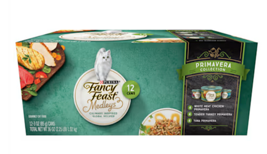 Fancy Feast Medleys Primavera Collection Wet Cat Food Variety Pack, 3 oz., Count of 12
