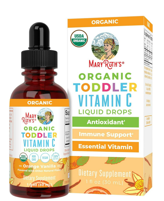 MaryRuth's Toddler Vitamin C Drops, Orange Vanilla, Org, 1 oz - Expires 12/2026