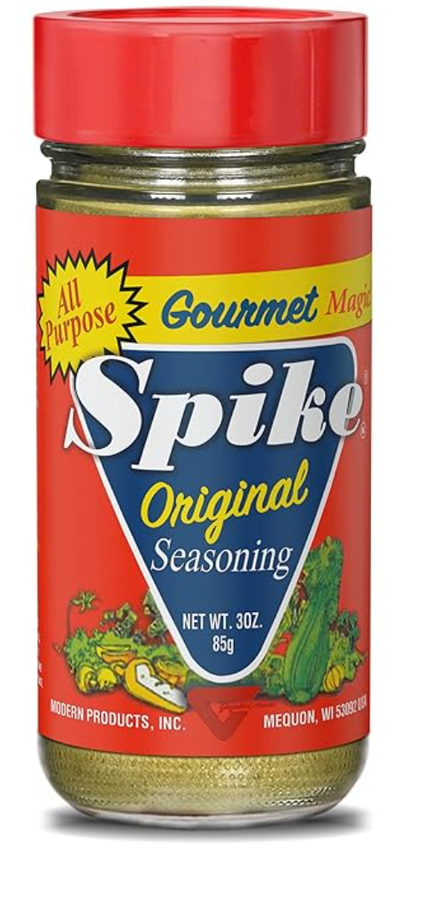Spike Seasoning, Original Gourmet Magic Seasoning Salt Blend - Seasonings and Spices for Cooking, Popcorn Seasoning, All-Purpose Seasoning for More Flavorful, Healthy Meals, 3 Oz