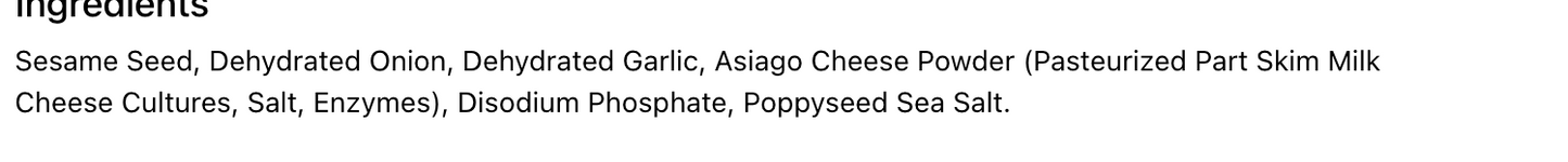 Private Selection® Asiago Everything Bagel Seasoning Blend Shaker