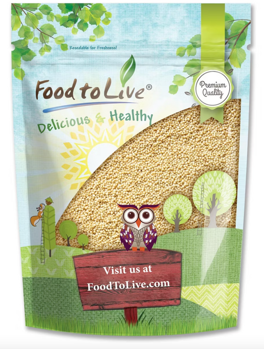 Amaranth Grain – 100% Whole Seeds, Vegan, Kosher, Bulk. Sweet, Nutty Flavor. Rich in Protein, Calcium.