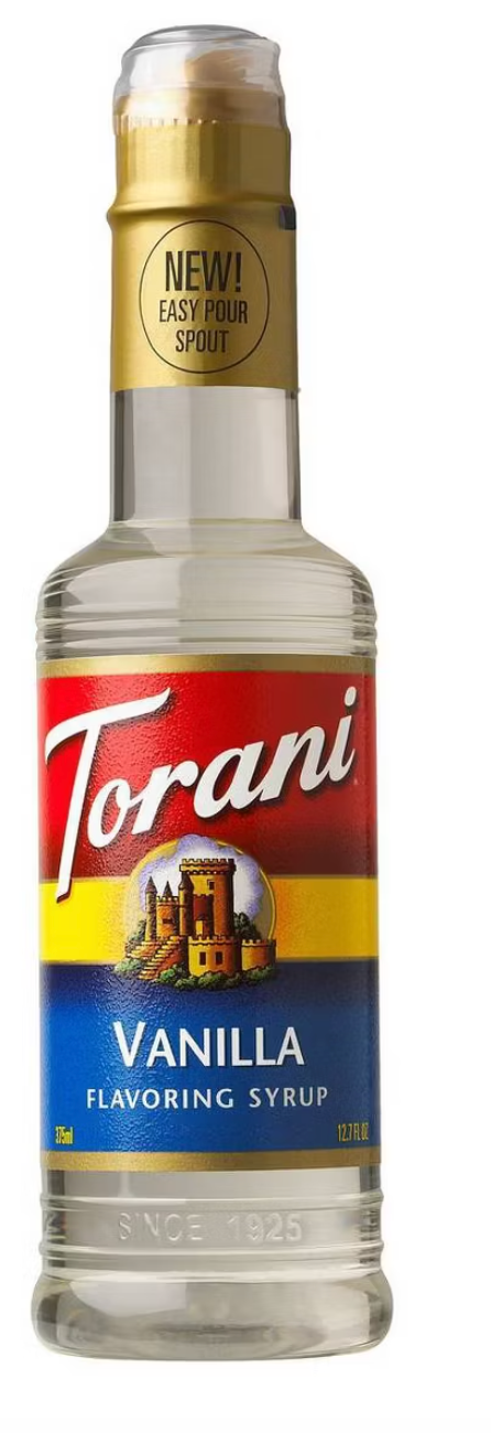 Torani Naturally Sweetened Vanilla Syrup for Coffee Drinks and Desserts - 12.7 fl oz