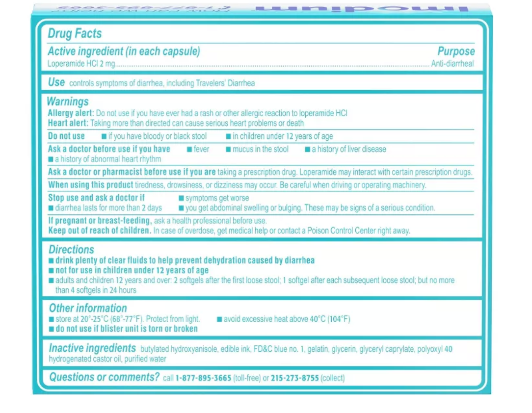 Imodium A-D Diarrhea Softgels - 24ct - expires July 2028